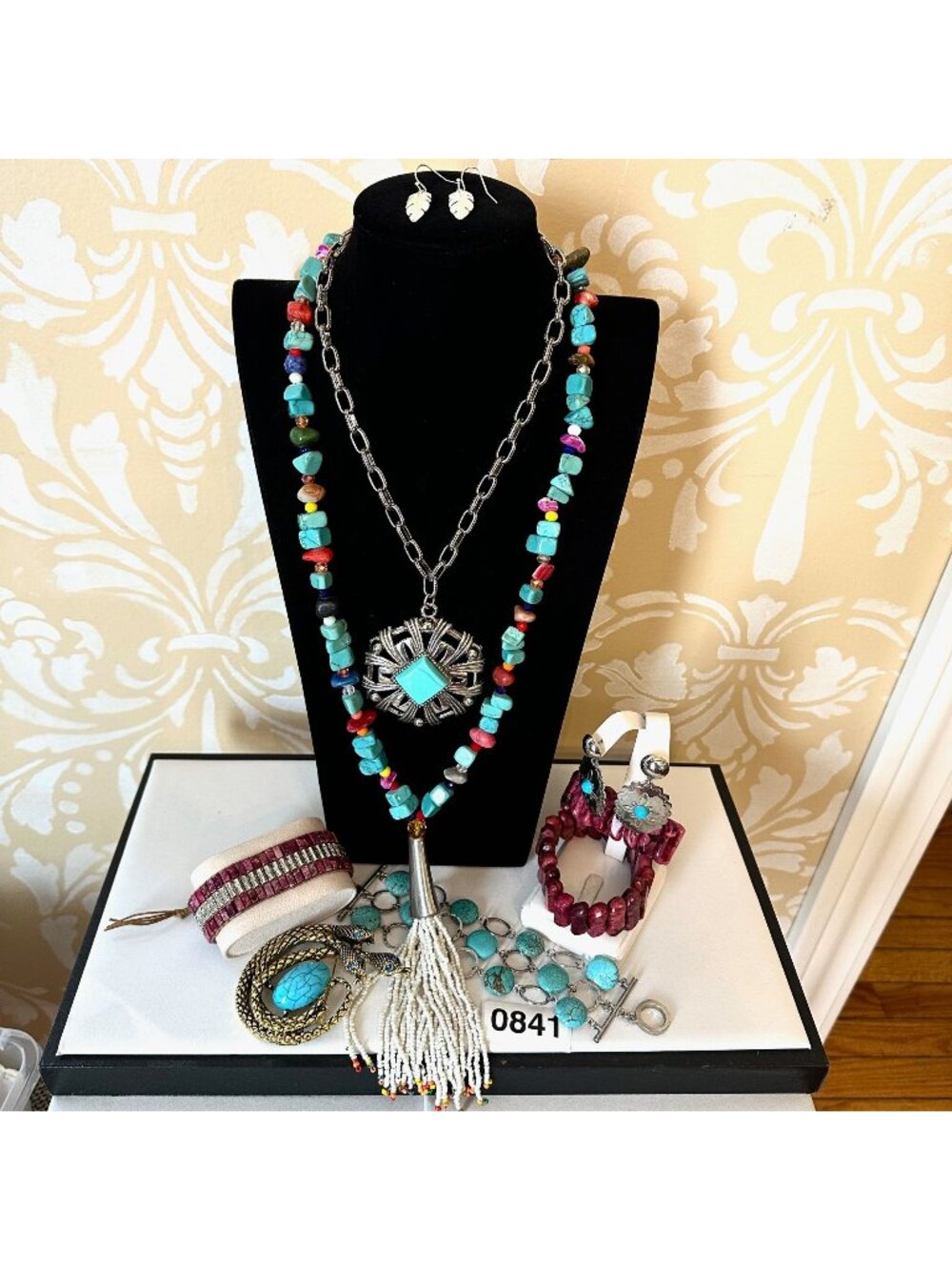 Jewelry Lot Vintage Modern Turquoise Necklaces Bracelets Eearrings Snake Pin